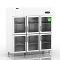 Modern Fridge Freezer 3d model