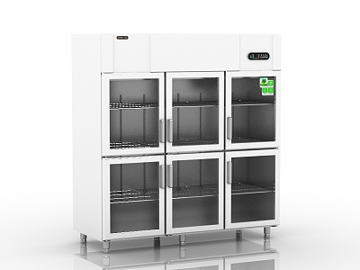 Modern Fridge Freezer 3d model