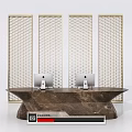 Modern Reception Desk Reception Desk 3d model
