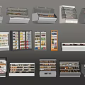 Commercial Display Refrigerators And Freezers With Various Modern Styles For Food Storage