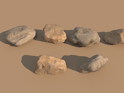 Outdoor Stone Fine Mold Stone Real 3d model