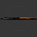 Orange And Black Bat Wing Toy Model Featuring Detailed Wing Design And Flying Structure