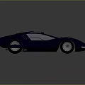 Deep Blue Sports Car With Sleek Aerodynamic Design And Shiny Exterior