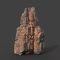 Rough Textured Organic Wooden Stone With Layered Surface And Brown Black Patterns