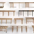 Various Wooden Pergola Designs for Garden Outdoor Spaces with Different Style Structures
