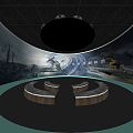 Modern Cinema Immersion Ring Screen Cinema 3d model