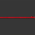 Set of Red Long Strips with Small Components and Mounting Parts