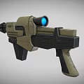 Sci-fi weapon game equipment space weapon light energy particle blasting game props 3d model