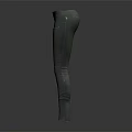 Stylish Dark Slim Fit Pants With Zipper Details And Fitted Design