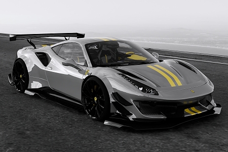 Super Run Ferrari 488 3d model