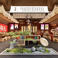 Chinese Style Wenchuang Store Design 3d model