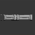 Detailed Industrial Metal Mechanical Component With Segmented Joints And Bolted Structure