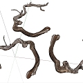 Modern Dead Wood Dead Tree Branch 3d model