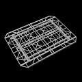 Industrial Metal Frame Structure With Cross Grid Design And Rectangular Structural Framework