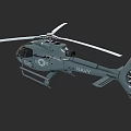 Military Navy Helicopter With Identification Number 616 And Gray Exterior Design