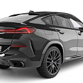BMW X6 Black Sports Activity Coupe With Sport Wheels And Sleek Roofline