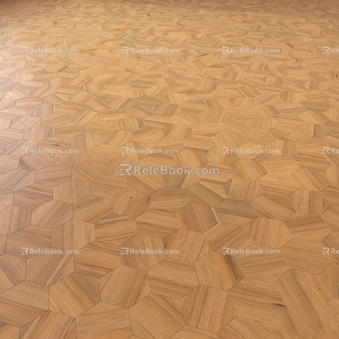 Parquet wood floor wood grain brick imitation wood grain brick matte wood floor 3d model