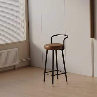 Modern Bar Chair 3d model