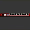 Netgear Red Ethernet Switch With Multiple Ethernet Ports And Sleek Design