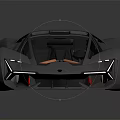 Futuristic Gray Concept Sports Car With Sleek Aerodynamic Body And Red Taillights
