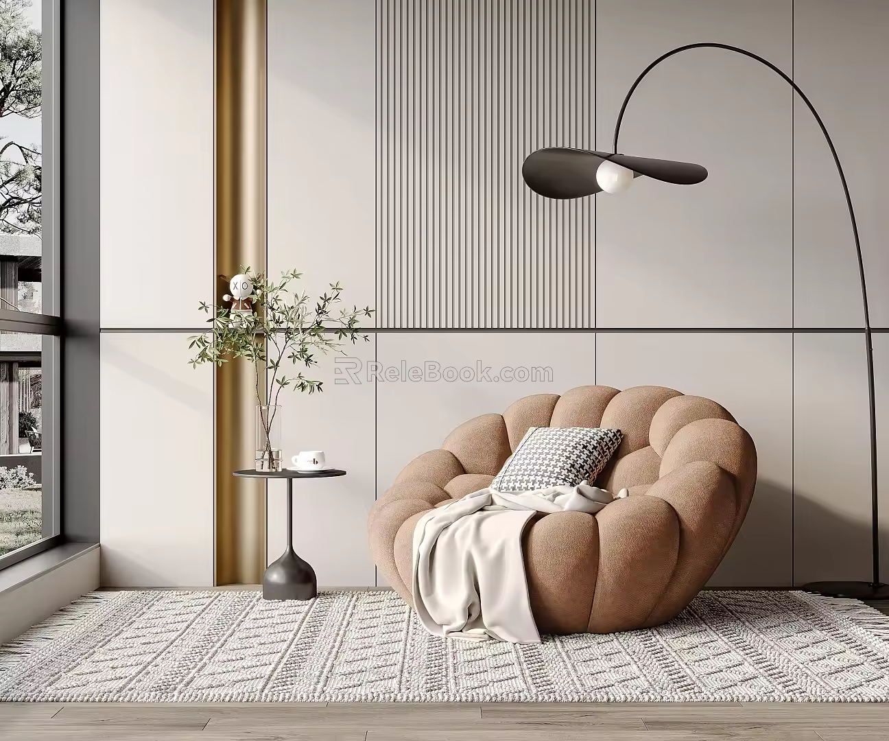 Modern single sofa 3d model