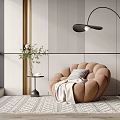 Modern single sofa 3d model