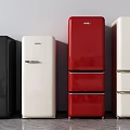 HABIT Standing Refrigerators In Multiple Colors Black White Red And Cream Lineup