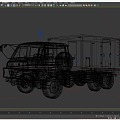 Military tram supply tram military command vehicle military shelter vehicle communication vehicle logistics support vehicle 3d model