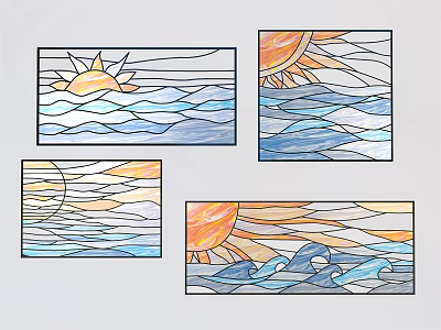 Modern Decorative Painting Trendy Play Art Decorative Painting American Chen Ornaments Cartoon 3d model