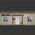 Detached Villa With Brick Exterior Corrugated Metal Roof Front Porch And Windows Design