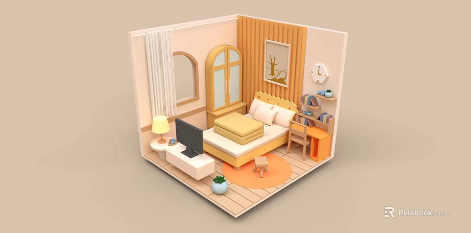 Commercial Kitchen Equipment With Stainless Steel Workstations Ovens And Storage Cabinets 3d model 