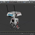 Robot AI Intelligent Robot Artificial Intelligent Robot Future High-tech Low Face Number Low Model Simple Model Game Movie Level Super Realism 3d model