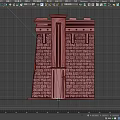 Decorative Ancient Brick Architectural Component With Layered Structure And Tower Design