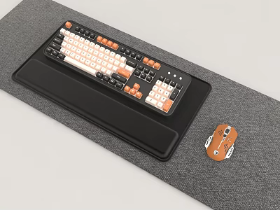 Mouse Keyboard Peripherals 3d model