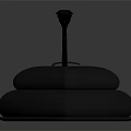 Elegant Gold Ring With Multiple Diamonds As Luxury Jewelry On Black Display Stand