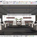 New Chinese Reception Room 3d model