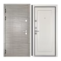 Modern Interior Doors With Wooden Texture White Surface Handles And Locks 3d model