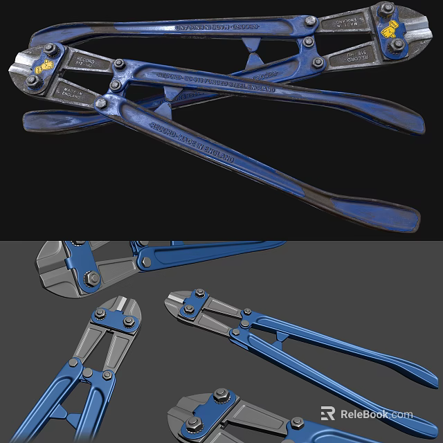 Durable Blue Pliers Hardware Tools For Construction And Repair Work 3d model 