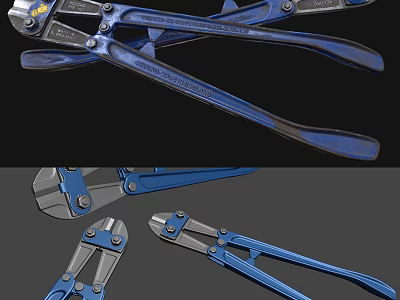 Durable Blue Pliers Hardware Tools For Construction And Repair Work 3d model