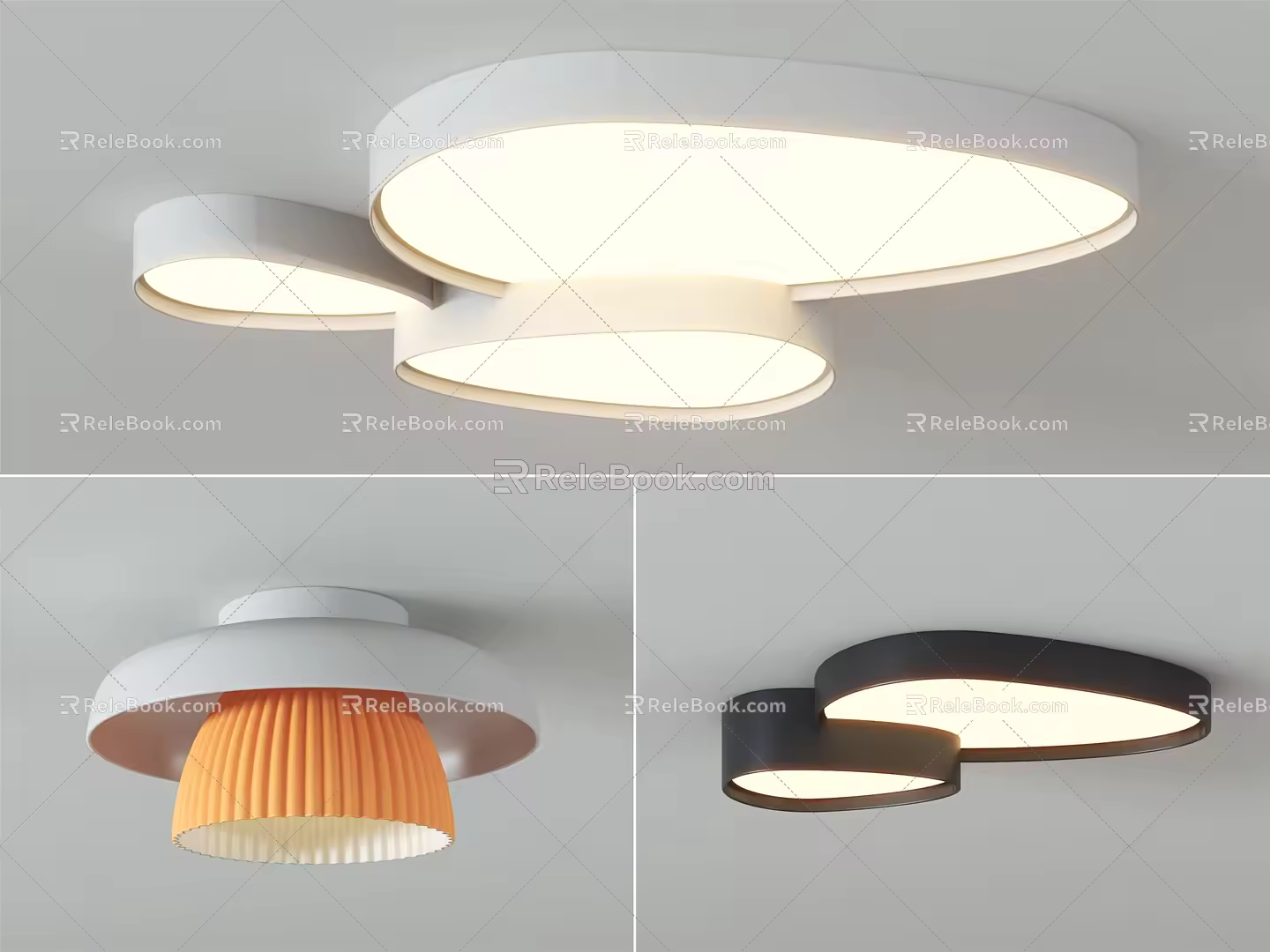 modern ceiling lamp 3d model