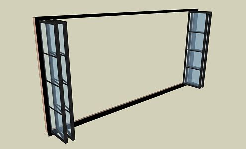 modern folding door 3d model