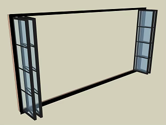 modern folding door 3d model