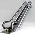 Modern Elevator Escalator 3d model