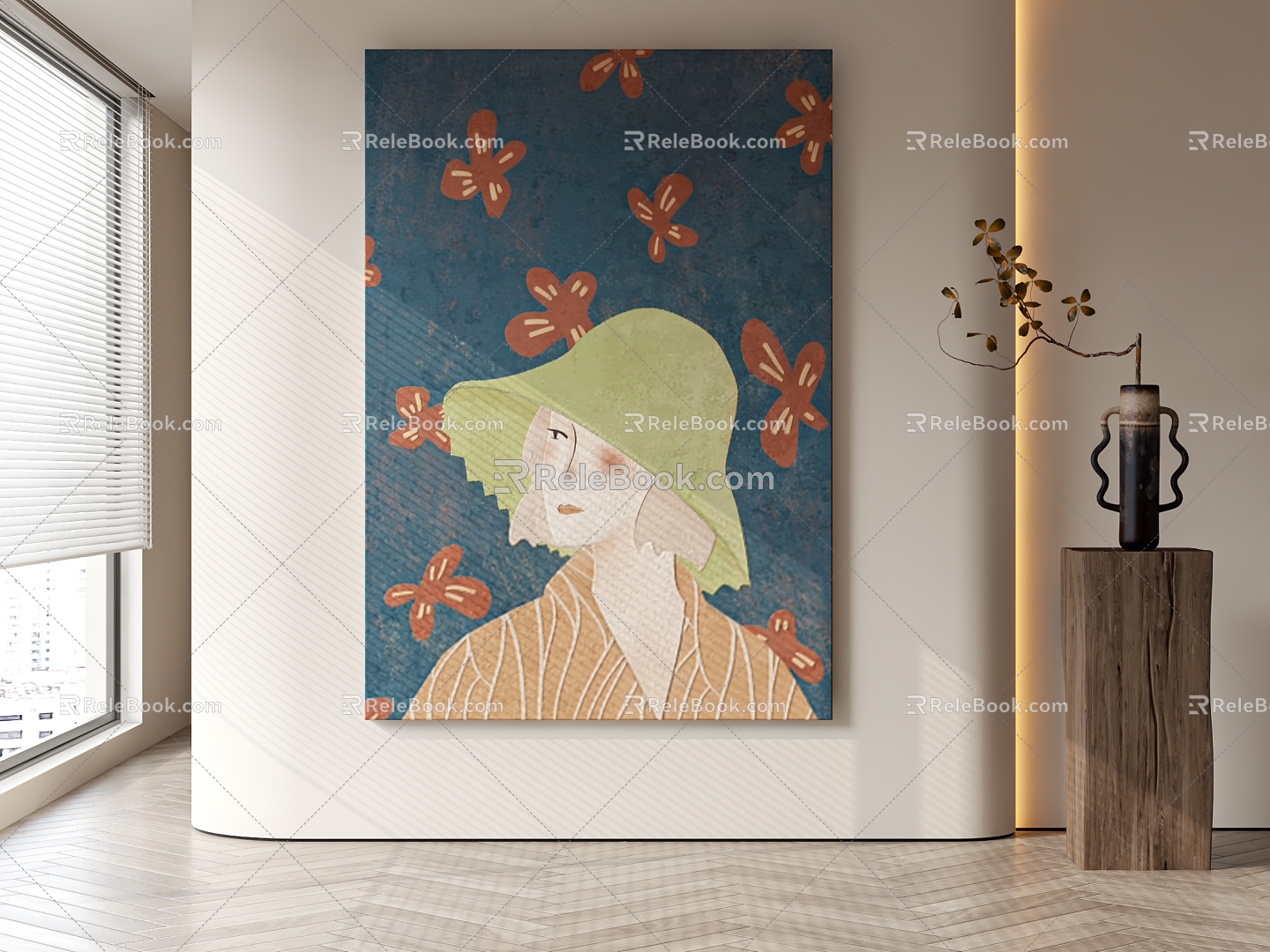 figure decorative painting 3d model