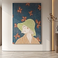 figure decorative painting 3d model