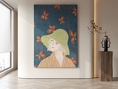 figure decorative painting 3d model