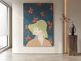 figure decorative painting 3d model