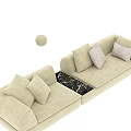 Modern Green And White Sofa Designs With Soft Plush Pillows And Comfortable Seats