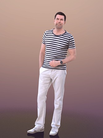 modern man 3d model