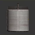 Industrial Equipment Cylindrical Storage Tank With Metal Guardrail Ladder And Top Structure